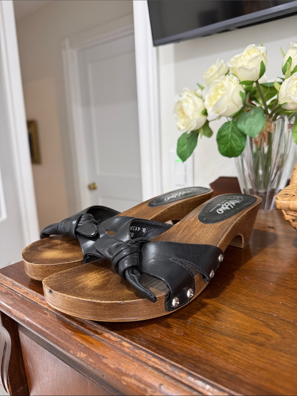 Cute wood heels